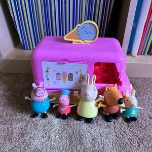 Peppa Pig Ice Cream Van Playset - Pink and Yellow